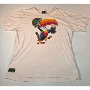 Guinness Notre Dame Toucan Graphic T-Shirt White Adult Large